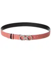 Ferragamo Gancini Reversible & Adjustable Leather Belt In Black