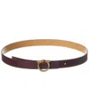 Ferragamo Gancini Reversible & Adjustable Leather Belt In Brown