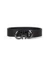 Ferragamo Hammered Leather Reversible Belt