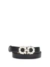 Ferragamo Gancini Reversible Belt In Black