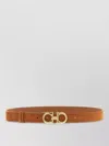 Ferragamo Gancini Reversible Belt Adjustable Length In Brown