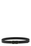 Ferragamo Reversible Double Gancini Belt In Black