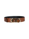 Ferragamo Gancini Reversible Belt In Brown