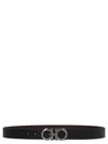 Ferragamo Gancini Reversible Belt In Nerohickory