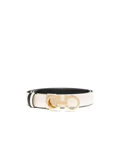 Ferragamo Gancini Reversible Belt In Multicolor