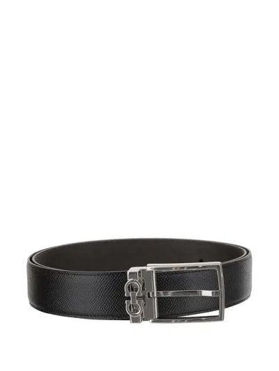 FERRAGAMO GANCINI REVERSIBLE LEATHER BELT