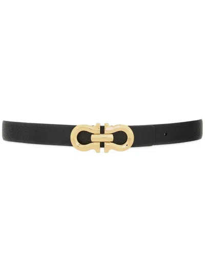 FERRAGAMO GANCINI REVERSIBLE LEATHER BELT