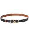 Ferragamo Reversible Belt Duo Adjustable Length Design In Black