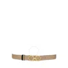 Ferragamo Gancini Reversible Leather Belt In Brown