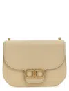 Ferragamo Gancini S Crossbody Bag In Beige