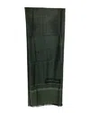 Ferragamo Gancini Scarf (authentic Pre-loved) In Green