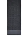 Ferragamo Gancini Scarf In Gray Wool In Blue