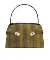 Ferragamo Medium Hug Ayers-leather Top Handle Bag In Brown