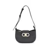 Ferragamo Gabry Black Calf Leather Shoulder Bag