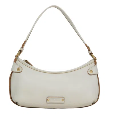 Pre-owned Ferragamo Gancini Shoulder Bag Leather Leather Shoulder Bag Bag () In White