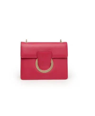 Ferragamo Gancini Shoulder Bag In Red
