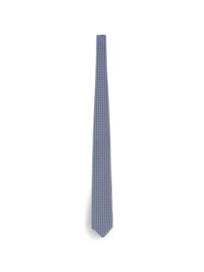 Ferragamo Gancini Silk Tie In Multi