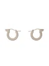 Ferragamo 'gancini' Silver Tone Earrings In Multicolor