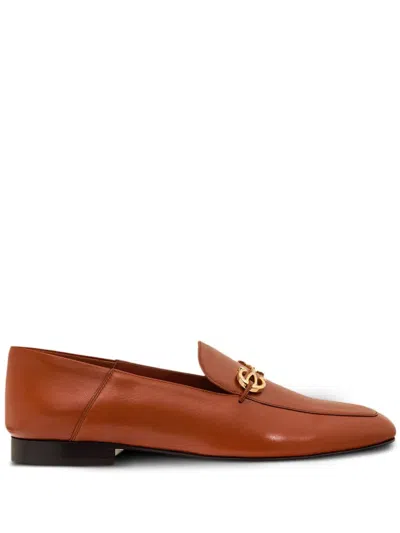 Ferragamo Gancini Slippers In Brown