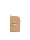 Ferragamo Gancini-plaque Zip-around Wallet In Brown