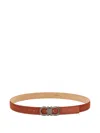 Ferragamo Gancini Smooth Leather Buckle Belt