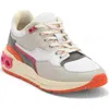 Ferragamo Leather And Fabric Low-top Sneakers In White