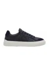 Ferragamo Low Top Sneaker With Gancini Ornament In Black
