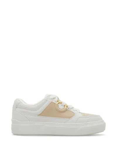 Ferragamo Gancini Sneakers In White