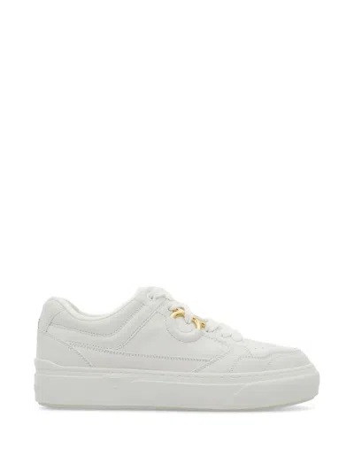 Ferragamo Gancini Sneakers In White