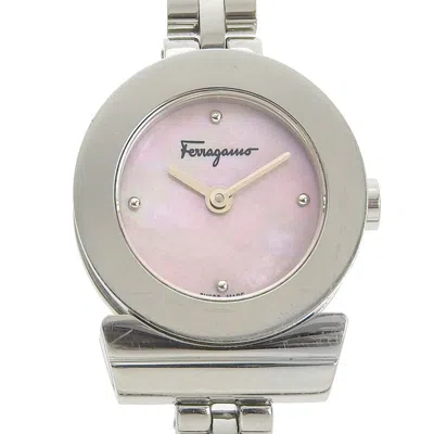 Pre-owned Ferragamo Gancini Stainless Steel Wristwatch () In Multi