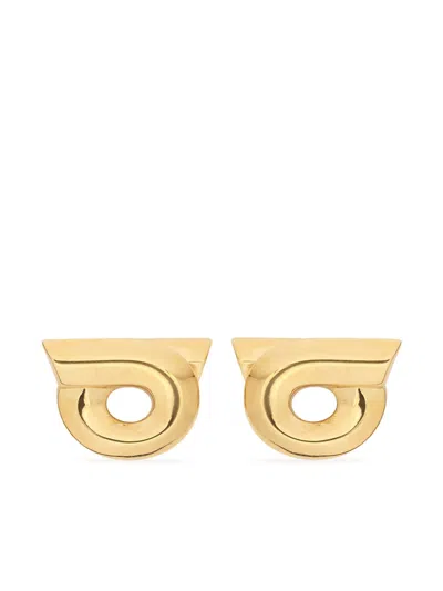 FERRAGAMO GANCINI STUD EARRINGS
