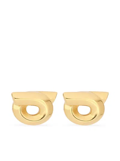 FERRAGAMO GANCINI STUD EARRINGS