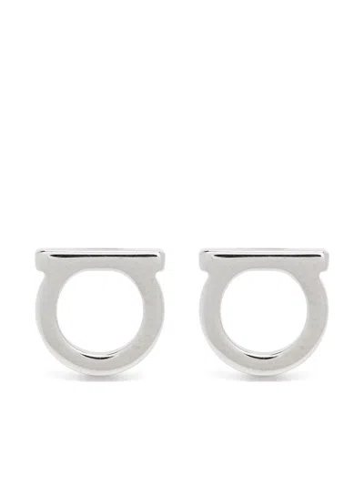 FERRAGAMO GANCINI STUD EARRINGS