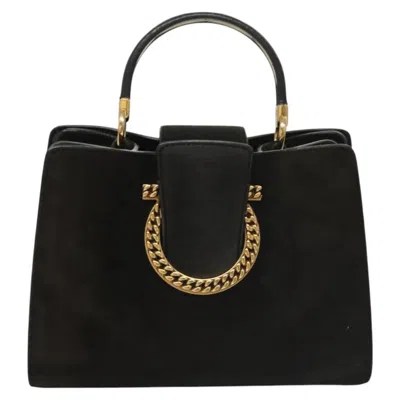 Pre-owned Ferragamo Gancini Suede Handbag ()