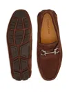 Ferragamo Parigi Suede Loafers In Brown