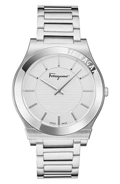 Ferragamo Gancini Swiss Quartz Bracelet Watch In Purple
