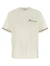 Ferragamo Gancini Crew Neck T Shirt Pocket Trim In Neutral