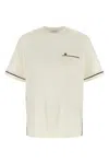 Ferragamo Gancini Crew Neck T Shirt Pocket Trim In Neutral