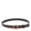 Ferragamo Gancini Torchon Belt In Brown