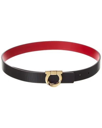 Ferragamo Gancini Torchon Reversible & Adjustable Leather Belt (authentic Pre- In Multi