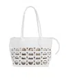 Ferragamo Gancini Tote Bag (s) In White