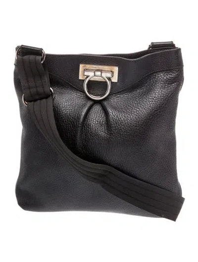 Pre-owned Ferragamo Gancini Tote In Black