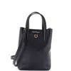 Ferragamo Black Leather Travel Handbag In Black