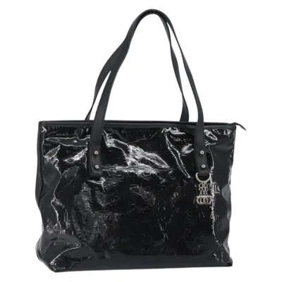 Pre-owned Ferragamo Gancini Tote Patent Leather Patent_leather Tote Bag Bag () In Black