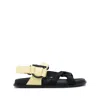 Ferragamo Gancini Touch-strap Sandals In Black
