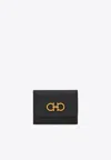 Ferragamo Gancini Tri-fold Leather Wallet