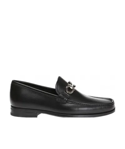 FERRAGAMO SALVATORE FERRAGAMO GANCINI REVERSIBLE PLAQUE MOCCASINS