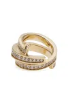Ferragamo Gancini Triple-band Ring In Gold