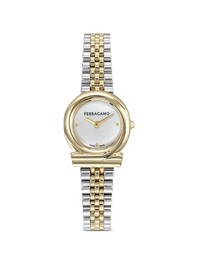 Ferragamo Gancini Twisted 23mm Watch In Transparent