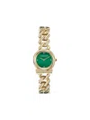 Ferragamo Gancini Twisted Chain Watch In Gold